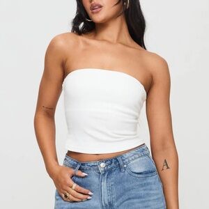 NWT princess polly baseline strapless rib top